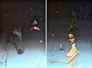 La Sibila y el caballo. Óleo sobre lienzo, 146 x 194 cm. 2010